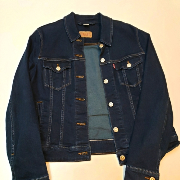 Levi's Dark Wash Denim Jacket, Large